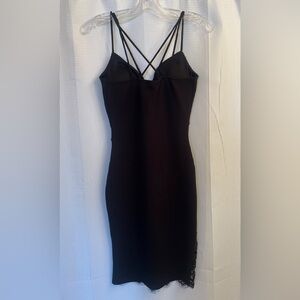 Alt. B black dress with lace details size S